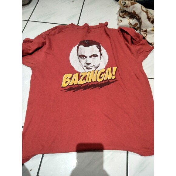 Big Bang Theory Men's Red T-Shirt "Bazinga!" Size 2X - Picture 1 of 1
